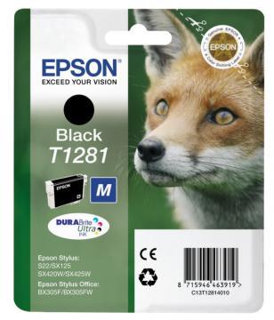 Cartus negru Stylus S22/SX125, 260pg, C13T12814010 Epson - Pret | Preturi Cartus negru Stylus S22/SX125, 260pg, C13T12814010 Epson