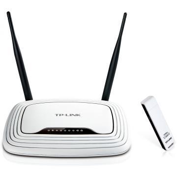 Kit Wireless TP-LINK 300Mbps Wireless Router si Adaptor TL-WR300KIT - Pret | Preturi Kit Wireless TP-LINK 300Mbps Wireless Router si Adaptor TL-WR300KIT
