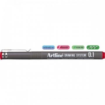 Marker pentru desen tehnic, 0.1mm, ARTLINE - rosu - Pret | Preturi Marker pentru desen tehnic, 0.1mm, ARTLINE - rosu
