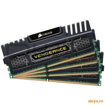 Corsair DDR3 16GB 1600MHz, KIT 4x4GB, CL9, radiator Vengeance, quad channel, 1.5V - Pret | Preturi Corsair DDR3 16GB 1600MHz, KIT 4x4GB, CL9, radiator Vengeance, quad channel, 1.5V