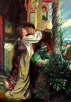pictura in ulei Romeo si Julieta - Pret | Preturi pictura in ulei Romeo si Julieta