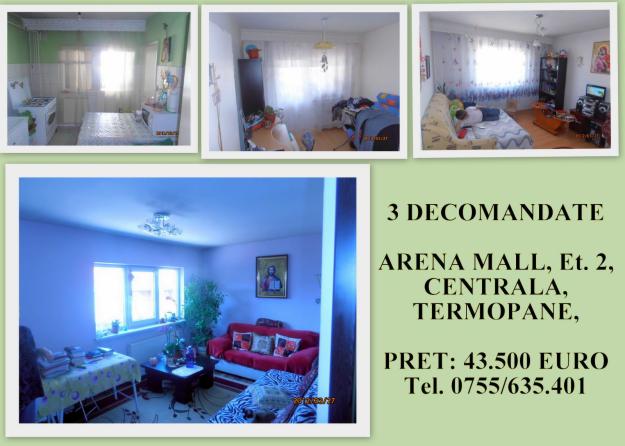 VAND APARTAMENT CU 3 CAMERE DECOMANDAT, ZONA ARENA MALL - Pret | Preturi VAND APARTAMENT CU 3 CAMERE DECOMANDAT, ZONA ARENA MALL