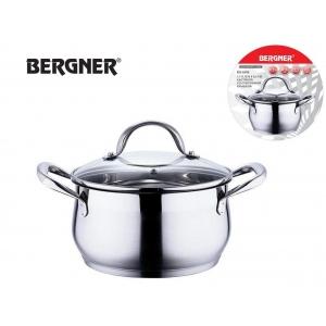 Oala din inox cu capac sticla termorezistenta bergner bg6506 - Pret | Preturi Oala din inox cu capac sticla termorezistenta bergner bg6506