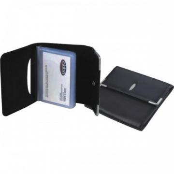 Portofel din piele neagra, pentru carduri si 36 carti de vizita, ROLODEX - Pret | Preturi Portofel din piele neagra, pentru carduri si 36 carti de vizita, ROLODEX