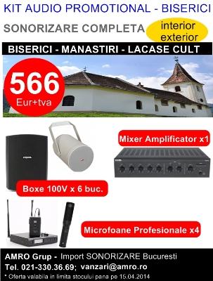 Radioficare 100V biserici, lacase de cult - Pret | Preturi Radioficare 100V biserici, lacase de cult