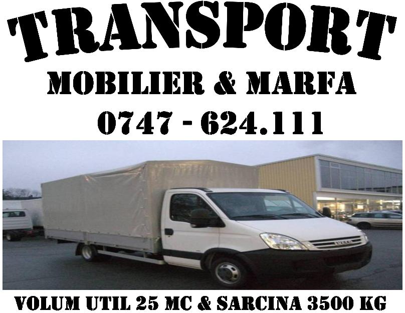 Transport mobilier & marfa generala - Pret | Preturi Transport mobilier & marfa generala