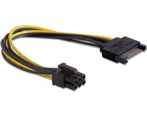 Cablu alimentare SATA 15 pini la 6 pini PCI Express, Delock 82924 - Pret | Preturi Cablu alimentare SATA 15 pini la 6 pini PCI Express, Delock 82924