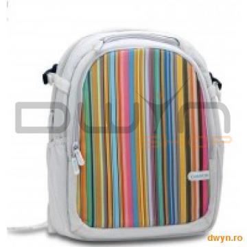 Backpack CANYON for notebooks 14.1Â”, White/Blue with Color Stripes - Pret | Preturi Backpack CANYON for notebooks 14.1Â”, White/Blue with Color Stripes