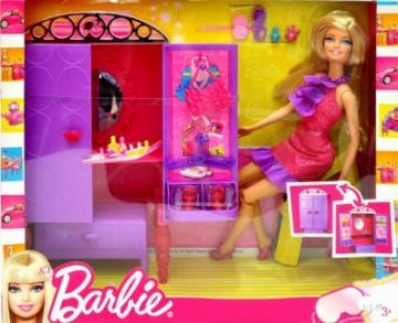 Papusa Barbie cu mobilier - Pret | Preturi Papusa Barbie cu mobilier