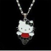 Lantisor Hello Kitty - culoare rosu - Pret | Preturi Lantisor Hello Kitty - culoare rosu