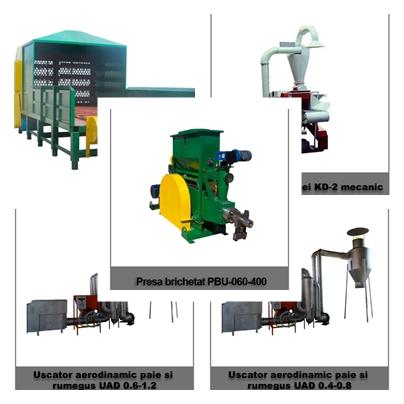 linie brichetat brichete din paie si resturi vegetale 300-400 kg/ora - Pret | Preturi linie brichetat brichete din paie si resturi vegetale 300-400 kg/ora