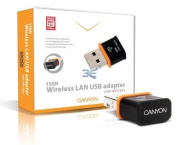 Canyon CNP-WF518N2 Wireless N 150Mbps USB - Pret | Preturi Canyon CNP-WF518N2 Wireless N 150Mbps USB