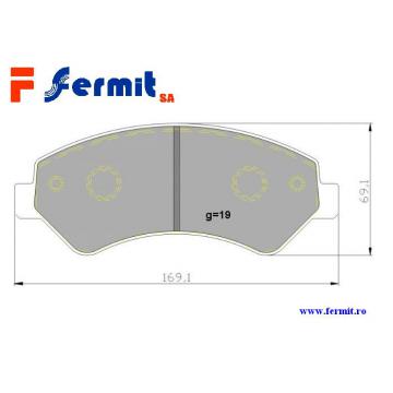 Placute frana fata - Fiat, Citroen, Peugeot - WVA 24466 - Pret | Preturi Placute frana fata - Fiat, Citroen, Peugeot - WVA 24466