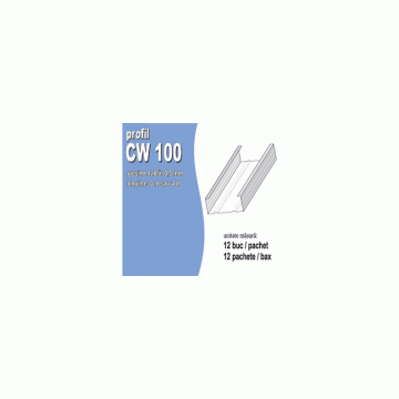 Profile CW 100 pentru profile UW montanti verticali - Pret | Preturi Profile CW 100 pentru profile UW montanti verticali