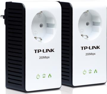 Kit Adaptor Powerline Ethernet 200Mbps, priza, HomePlug AV, 2buc, TP-LINK TL-PA251KIT - Pret | Preturi Kit Adaptor Powerline Ethernet 200Mbps, priza, HomePlug AV, 2buc, TP-LINK TL-PA251KIT