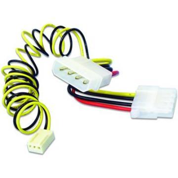 Cablu ventilator adaptor molex to 3pin Akasa AK-CB423-ADPT - Pret | Preturi Cablu ventilator adaptor molex to 3pin Akasa AK-CB423-ADPT