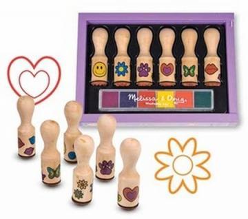 Melissa Doug Set de stampile Happy Handle - Pret | Preturi Melissa Doug Set de stampile Happy Handle