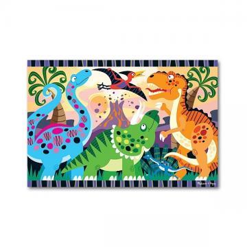 Melissa&amp;Doug - Puzzle de podea Inceputurile dinozaurilor - Pret | Preturi Melissa&amp;Doug - Puzzle de podea Inceputurile dinozaurilor