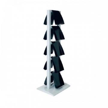 Suport vertical cu 10 suporti A4, inaltime 175 cm, VEPA BINS - negru/gri - Pret | Preturi Suport vertical cu 10 suporti A4, inaltime 175 cm, VEPA BINS - negru/gri