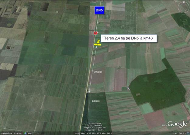 DN5 - Uzunu - km 43, teren extravilan 2,4 hectare - Pret | Preturi DN5 - Uzunu - km 43, teren extravilan 2,4 hectare