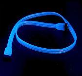 Cablu SATA Flexiglow BLUE UV reactive - Pret | Preturi Cablu SATA Flexiglow BLUE UV reactive
