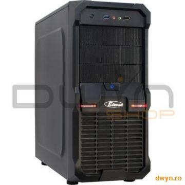 Inter-Tech Eterno H3 Octagon, SECC Steel ATX Mid Tower Case, interior vopsit in rosu si negru, 3x5.2 - Pret | Preturi Inter-Tech Eterno H3 Octagon, SECC Steel ATX Mid Tower Case, interior vopsit in rosu si negru, 3x5.2