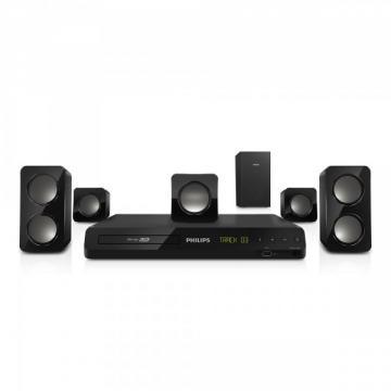 Sistem Home Theater Philips 5.1, Blu-ray 3D 300W Black, HTB3560/12 - Pret | Preturi Sistem Home Theater Philips 5.1, Blu-ray 3D 300W Black, HTB3560/12