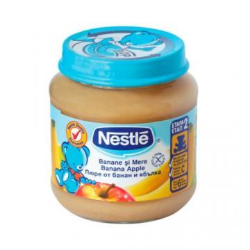 Nestle - Piure Banane si Mere 130G - Pret | Preturi Nestle - Piure Banane si Mere 130G