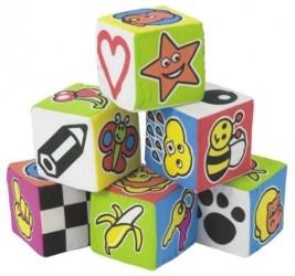 Set 6 cuburi educationale pentru bebelusi - Pret | Preturi Set 6 cuburi educationale pentru bebelusi