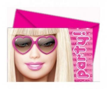 Barbie Fabulous - Invitatii Decupate, cu Plicuri (6 buc.) - Pret | Preturi Barbie Fabulous - Invitatii Decupate, cu Plicuri (6 buc.)