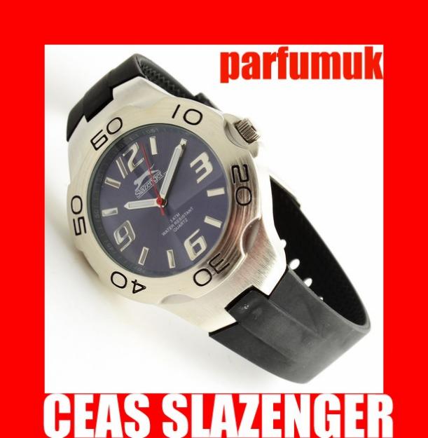 ►►►CEAS ORIGINAL BARBATESC SLAZENGER STIL SPORT, BRATARA CAUCIUC, INOX, (nike,puma,adidas - Pret | Preturi ►►►CEAS ORIGINAL BARBATESC SLAZENGER STIL SPORT, BRATARA CAUCIUC, INOX, (nike,puma,adidas