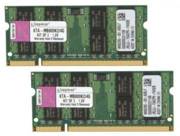 Sodimm DDR2 4GB (KIT 2*2GB) 800Mhz, Kingston KTA-MB800K2/4G, compatibil Apple - Pret | Preturi Sodimm DDR2 4GB (KIT 2*2GB) 800Mhz, Kingston KTA-MB800K2/4G, compatibil Apple