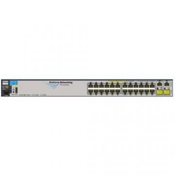 SWITCH HP E2610-24-PoE, 24-port, 24 x 10/100Mbps, 1 x RJ-45, 2 x 10/100/1000Mbps, 2 x mini-GBIC, AUTO-SENSING, Auto-MDIX, HALF/ FULL DUPLEX (J9087A) - Pret | Preturi SWITCH HP E2610-24-PoE, 24-port, 24 x 10/100Mbps, 1 x RJ-45, 2 x 10/100/1000Mbps, 2 x mini-GBIC, AUTO-SENSING, Auto-MDIX, HALF/ FULL DUPLEX (J9087A)