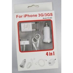 4in1 casti hands free si incarcator usb auto priza 220v pentru iphone 3g 3gs 4g - Pret | Preturi 4in1 casti hands free si incarcator usb auto priza 220v pentru iphone 3g 3gs 4g