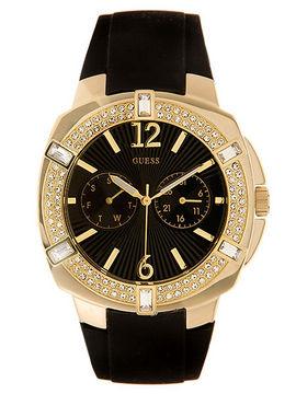 Ceas Guess Tango Black Gold Swarovski - Pret | Preturi Ceas Guess Tango Black Gold Swarovski