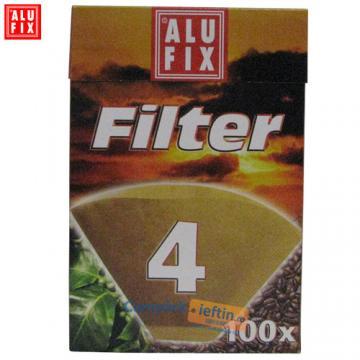 Filtre de cafea nr. 4 Alufix 100 buc - Pret | Preturi Filtre de cafea nr. 4 Alufix 100 buc