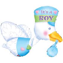 Balon botez folie metalizata BARZA ITs A BOY 58cm x 81cm - Pret | Preturi Balon botez folie metalizata BARZA ITs A BOY 58cm x 81cm