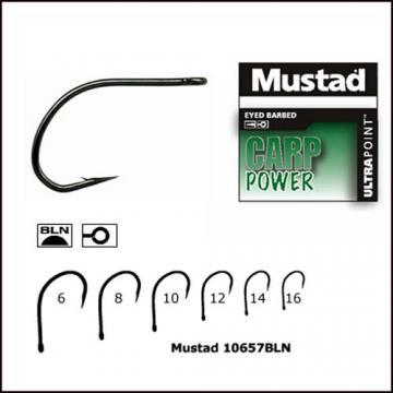 Carlig Mustad Carp Power 10657 NPBLN - nr.6 - Pret | Preturi Carlig Mustad Carp Power 10657 NPBLN - nr.6