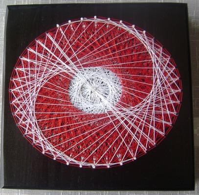 Simbol solar dacic 2 brate - tablou string art elegant - Pret | Preturi Simbol solar dacic 2 brate - tablou string art elegant