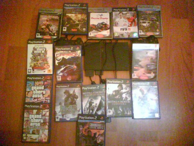 ps2+15 jocuri originale - Pret | Preturi ps2+15 jocuri originale