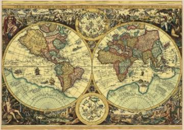 Puzzle Schmidt 1000 Historical Map of the World - Pret | Preturi Puzzle Schmidt 1000 Historical Map of the World