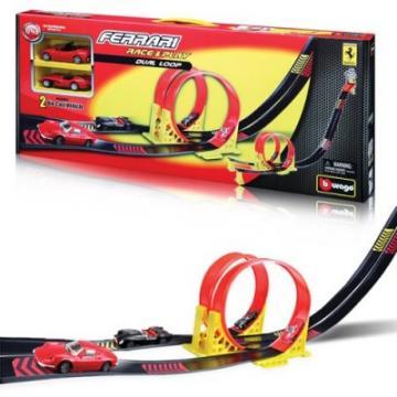 Set Bburago Ferrari 1:43 Dual Loop Play - Pret | Preturi Set Bburago Ferrari 1:43 Dual Loop Play