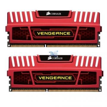 Corsair Vengeance Rosu Kit Memorie 2 x 4GB, DDR3, 8GB, 1866MHz, CL 9 - Pret | Preturi Corsair Vengeance Rosu Kit Memorie 2 x 4GB, DDR3, 8GB, 1866MHz, CL 9