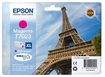 Cartus inkjet magenta XL pentru WorkForce Pro WP-4015/4025/4515/4525/4545, 2000pg, C13T70234010, Epson - Pret | Preturi Cartus inkjet magenta XL pentru WorkForce Pro WP-4015/4025/4515/4525/4545, 2000pg, C13T70234010, Epson