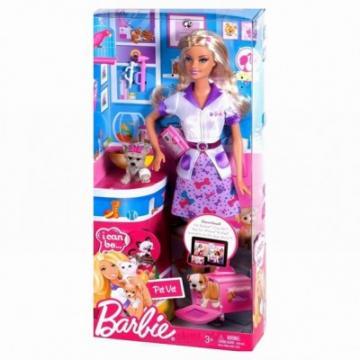 Papusa Barbie Eu pot fi Medic Veterinar - Pret | Preturi Papusa Barbie Eu pot fi Medic Veterinar