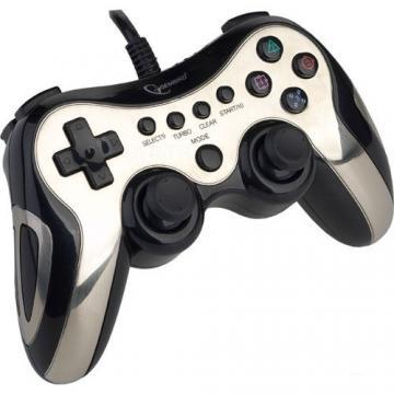 Gamepad Gembird JPD-FFB-M, Vibration feedback, 2 interface PlayStation 2/3 / USB, mod digital / analog, Turbo function - Pret | Preturi Gamepad Gembird JPD-FFB-M, Vibration feedback, 2 interface PlayStation 2/3 / USB, mod digital / analog, Turbo function