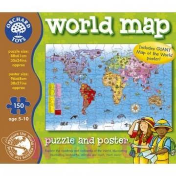 Harta lumii - World Map Puzzle and Poste - Pret | Preturi Harta lumii - World Map Puzzle and Poste