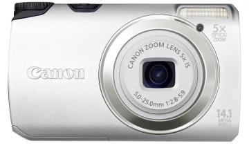 Camera foto PowerShot A3200 IS, 14.1MP, 5x optic, 4 x digital, 2.7" Display, OIS, HD ready, SD/SDHC/MMC, argintie, Canon - Pret | Preturi Camera foto PowerShot A3200 IS, 14.1MP, 5x optic, 4 x digital, 2.7" Display, OIS, HD ready, SD/SDHC/MMC, argintie, Canon