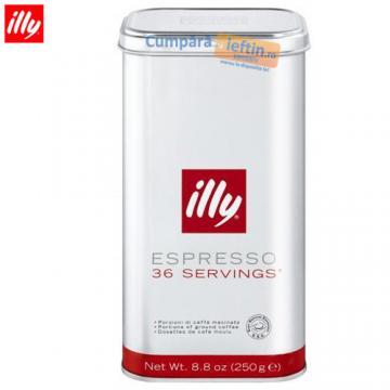 Cafea macinata portionata Illy Espresso 250 gr - Pret | Preturi Cafea macinata portionata Illy Espresso 250 gr