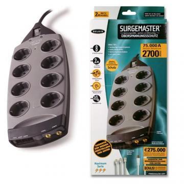 Prelungitor BELKIN SurgeMaster cu 8 prize F9M823DE2M-GR - Pret | Preturi Prelungitor BELKIN SurgeMaster cu 8 prize F9M823DE2M-GR